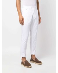 Low Brand Pleat Detail Cotton Chinos