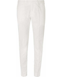 Privee Salle Prive Gehry Cotton And Linen Blend Chinos