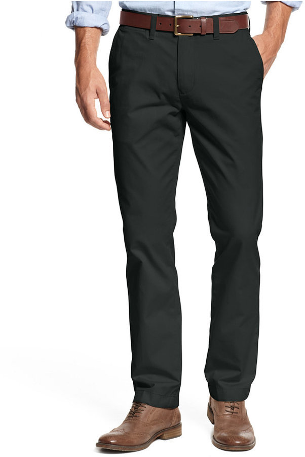 Tommy Hilfiger Slim Fit Stretch Chino Pants, $59 | Macy's | Lookastic