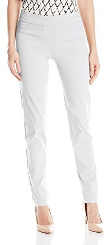 Slim Sation Wide Band Pull On Straight Leg Pant With Tummy Control 49