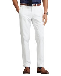 Polo Ralph Lauren Straight Fit Washed Stretch Chinos In Pure White At Nordstrom