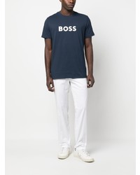 BOSS Stretch Cotton Slim Fit Trousers