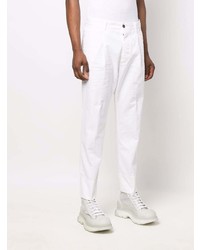 DSQUARED2 Tapered Logo Print Chinos