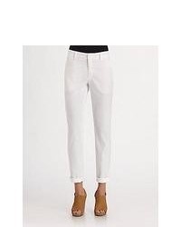 Vince Stretch Twill Pants White