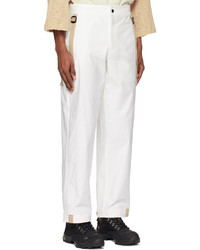 A. A. Spectrum White Blinders Trousers