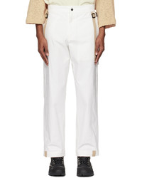 A. A. Spectrum White Blinders Trousers
