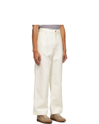 Marni White Canvas Trousers