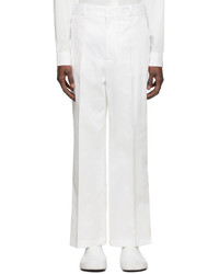 Acne Studios White Cotton Trousers