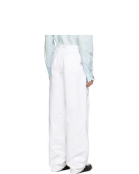 Raf Simons White Heroes And Losers Wide Fit Trousers