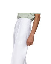 Random Identities White High Rise Five Pocket Trousers