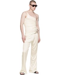Ludovic De Saint Sernin White Mermaid Trousers