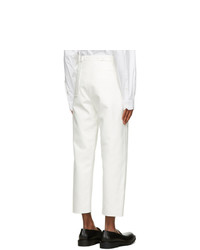 Valentino White Mismatched Pocket Trousers