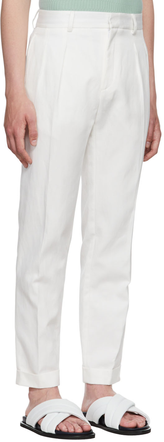Harmony White Piero Trousers, $245 | SSENSE | Lookastic