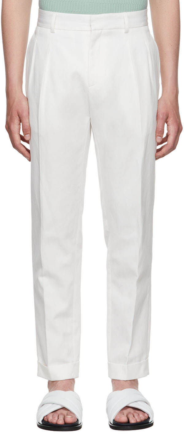 Harmony White Piero Trousers, $245 | SSENSE | Lookastic