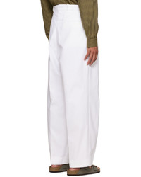 CONNOR MCKNIGHT White Pleated Trousers