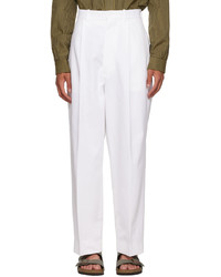 CONNOR MCKNIGHT White Pleated Trousers
