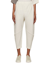 Homme Plissé Issey Miyake White Pleats 1 Trousers