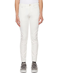 Ps By Paul Smith White Tapered Trousers