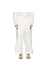 Toogood White The Boxer Trousers