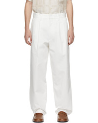 COMMAS White Twill Tailored Trousers