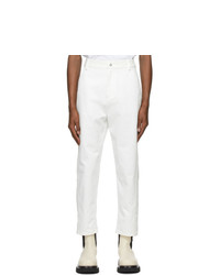 Valentino White Twill Trousers
