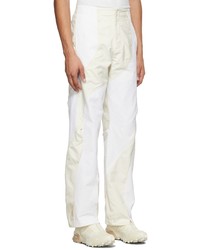 Post Archive Faction PAF White Yellow 40 Center Trousers