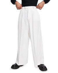 ASOS DESIGN Wide Leg Trousers In White At Nordstrom
