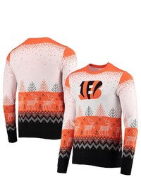 FOCO White Cincinnati Bengals Big Ugly Pullover Sweater At Nordstrom