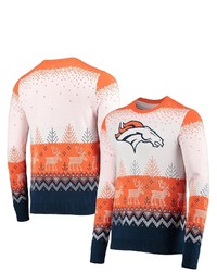 FOCO White Denver Broncos Big Ugly Pullover Sweater At Nordstrom