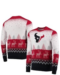 FOCO White Houston Texans Big Ugly Pullover Sweater At Nordstrom