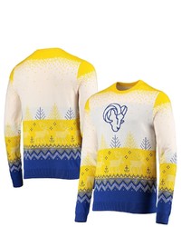 FOCO White Los Angeles Rams Big Ugly Pullover Sweater At Nordstrom
