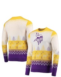 FOCO White Minnesota Vikings Big Ugly Pullover Sweater At Nordstrom