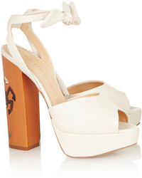 Charlotte Olympia Round Up Leather Sandals