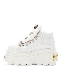Gucci White Koire Platform Boots