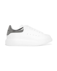 Alexander McQueen Leather Exaggerated Sole Sneakers