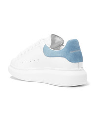 Alexander McQueen Med Leather Exaggerated Sole Sneakers