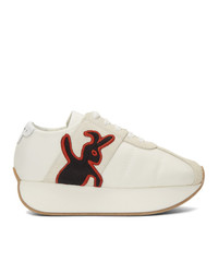 Marni Dance Bunny White Bunny Platform Sneakers