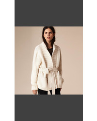 Burberry Knitted Cashmere Belted Cardigan
