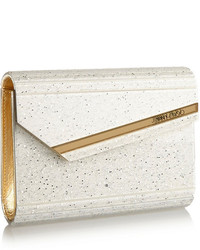 Jimmy Choo Candy Glittered Acrylic And Leather Clutch