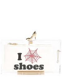 Charlotte Olympia Pandora Loves Shoes Clutch