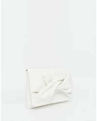 Asos Clutch Bag With Soft Bow