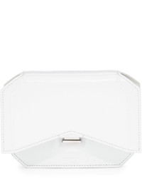 Givenchy Glossy Bow Cut Clutch Bag White