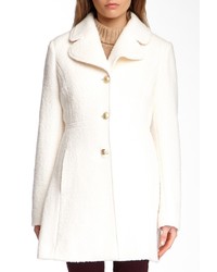Jessica Simpson Boucle Notch Collar Wool Blend Coat