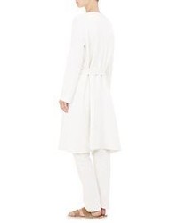 The Row Carco Belted Coat White