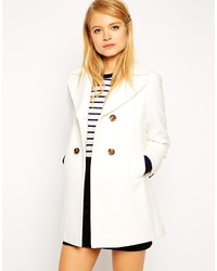 Asos Collection Pea Coat With Vintage Detail In Swing