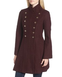 GUESS Double Breasted Fit Flare Coat