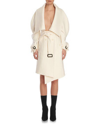 Burberry Double Face Wool Wrap Coat