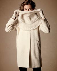 Eileen Fisher Fisher Project Alpaca Blend Cocoon Coat