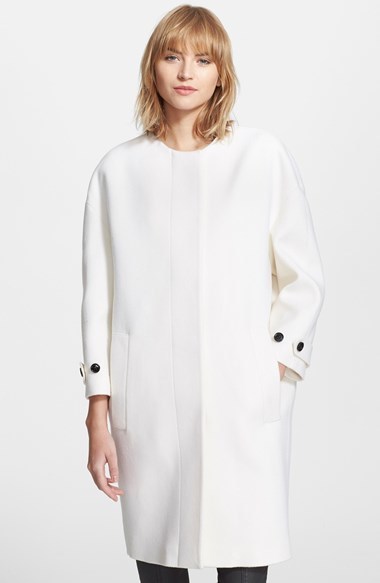 burberry white coat