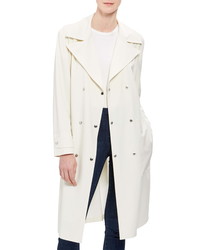 Theory Stretch Wool Military Trench Coat